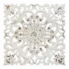 Sienų dekoracija Alexandra House Living Balta Eglės mediena Medžio MDF 1 x 56 x 56 cm
