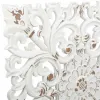 Sienu dekors Alexandra House Living Balts Egles koksne Koks MDF 1 x 56 x 56 cm