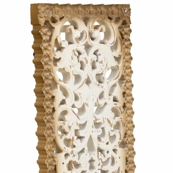 Seinäkoriste Alexandra House Living Valkoinen Puu MDF 2 x 108 x 27 cm