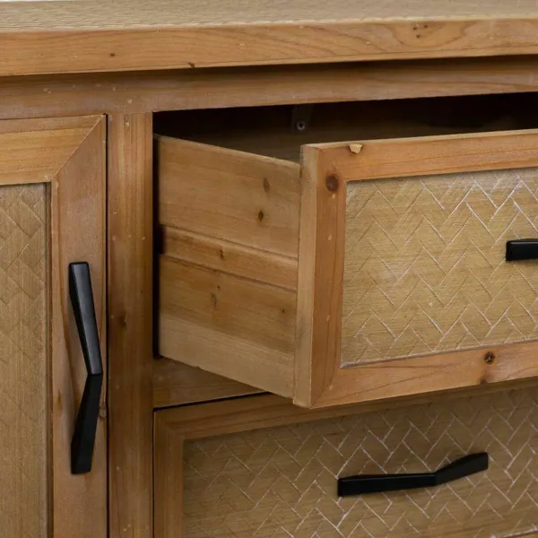 Hall Table with 2 Drawers Alexandra House Living Brown 35 x 81 x 122 cm