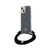 Guess Crossbody Cord 4G Print - iPhone 15 Case (Black)
