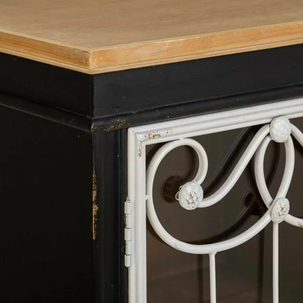 Esittelyteline Alexandra House Living Lasi Kuusi Puu MDF 36 x 100 x 50 cm
