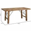 Stalas Alexandra House Living Ruda 80 x 77 x 160 cm