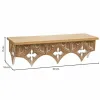 Lentynos Alexandra House Living Ruda Eglės mediena Medžio MDF 18 x 17 x 60 cm