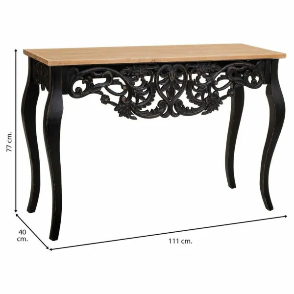 Hall Alexandra House Living Black 40 x 77 x 111 cm