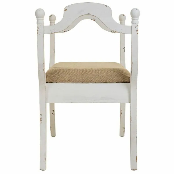 Taburetė Alexandra House Living Balta Kempinė Eglės mediena Medžio MDF 45 x 78 x 90 cm