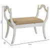 Taburetė Alexandra House Living Balta Kempinė Eglės mediena Medžio MDF 45 x 78 x 90 cm
