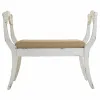 Taburetė Alexandra House Living Balta Kempinė Eglės mediena Medžio MDF 45 x 78 x 90 cm