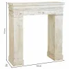 Kamīns Alexandra House Living Balts Egles koksne Koks MDF 30 x 110 x 100 cm
