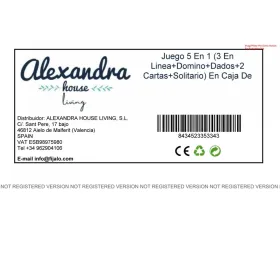 Set of traditional games Alexandra House Living Brown 23 x 5 x 23 cm 5-in-1