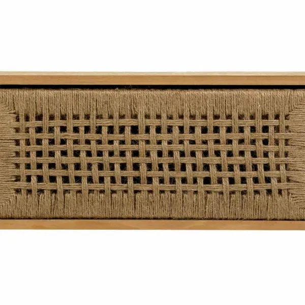 Sivupöytä Alexandra House Living Ruskea Köysi Kuusi Paolownia wood 36 x 45 x 130 cm