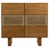 Chest of drawers Alexandra House Living Brown Rope Fir wood Paolownia wood 36 x 75 x 80 cm