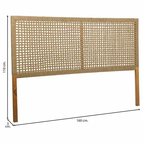 Gultas galvgalvis Alexandra House Living Brūns 3 x 110 x 160 cm