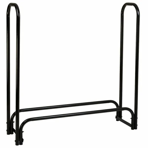 Baļķu Statīvs Alexandra House Living Melns Dzelzs 34 x 124 x 124 cm