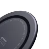 Crong PowerSpot Fast Wireless Charger – Aluminum 15W USB-C Qi Wireless Charger with Tempered Glass Cover (Shadow Black)