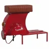 taburete Alexandra House Living Sarkans PVC Āda Dzelzs 50 x 75 x 95 cm Motocikls