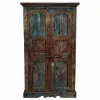 Kaappi Alexandra House Living Ruskea polystyreeni Mangopuu 41 x 206 x 120 cm