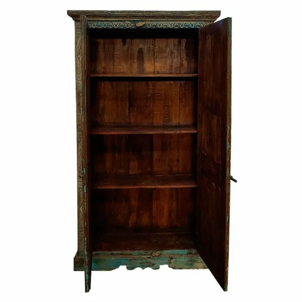 Spintelė Alexandra House Living Ruda polistirenas Mango mediena 41 x 206 x 120 cm