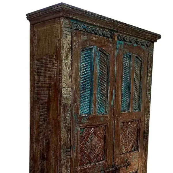 Kaappi Alexandra House Living Ruskea polystyreeni Mangopuu 41 x 206 x 120 cm
