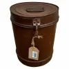 Decorative canister Alexandra House Living Brown Iron Traditional style 23 x 29 x 23 cm