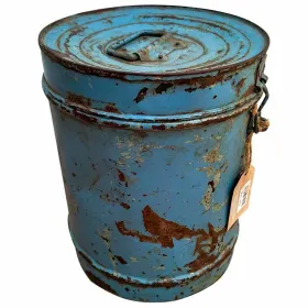 Dekoratīvs kanniņš Alexandra House Living Zils Dzelzs Tradicionālais stils 23 x 29 x 23 cm