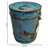 Dekoratīvs kanniņš Alexandra House Living Zils Dzelzs Tradicionālais stils 23 x 29 x 23 cm