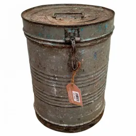 Dekoratīvs kanniņš Alexandra House Living Pelēks Dzelzs Tradicionālais stils 29 x 39 x 29 cm