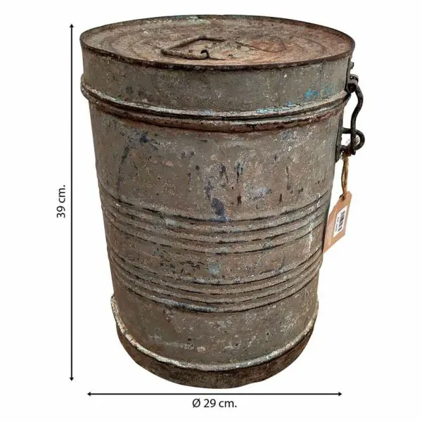 Dekoratīvs kanniņš Alexandra House Living Pelēks Dzelzs Tradicionālais stils 29 x 39 x 29 cm