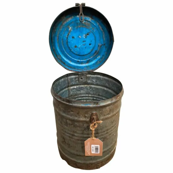 Dekoratīvs kanniņš Alexandra House Living Pelēks Dzelzs Tradicionālais stils 23 x 29 x 23 cm