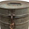 Decorative canister Alexandra House Living Grey Iron Traditional style 23 x 29 x 23 cm