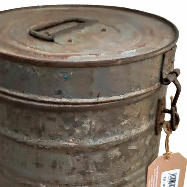 Dekoratīvs kanniņš Alexandra House Living Pelēks Dzelzs Tradicionālais stils 23 x 29 x 23 cm
