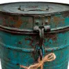 Decorative canister Alexandra House Living Blue Iron Traditional style 23 x 28 x 23 cm