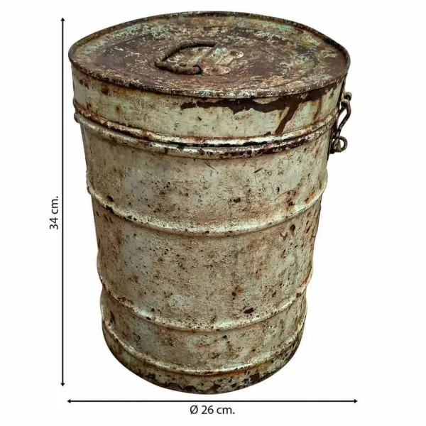Dekoratīvs kanniņš Alexandra House Living Krēmkrāsa Dzelzs Tradicionālais stils 26 x 34 x 26 cm