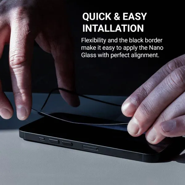 Crong Nano Glass - Shatterproof hybrid glass iPhone 16 Pro