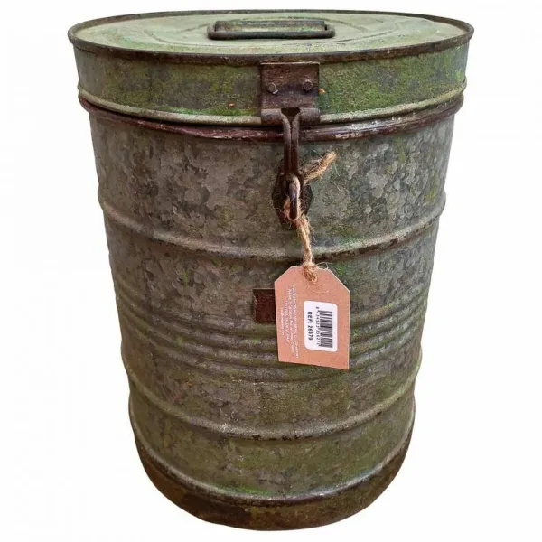 Decorative canister Alexandra House Living Grey Iron Traditional style 29 x 38 x 29 cm