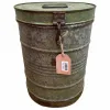 Decorative canister Alexandra House Living Grey Iron Traditional style 29 x 38 x 29 cm