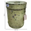 Decorative canister Alexandra House Living Cream Iron Traditional style 27 x 35 x 27 cm