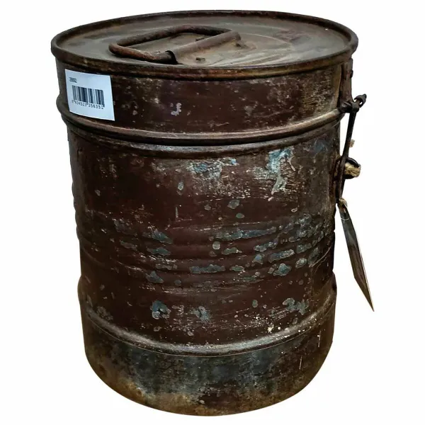 Decorative canister Alexandra House Living Brown Iron Traditional style 20 x 24 x 20 cm