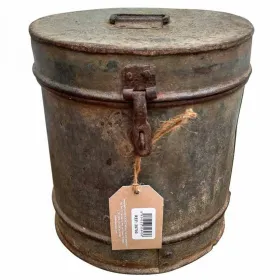 Dekoratīvs kanniņš Alexandra House Living Pelēks Dzelzs Tradicionālais stils 22 x 23 x 22 cm