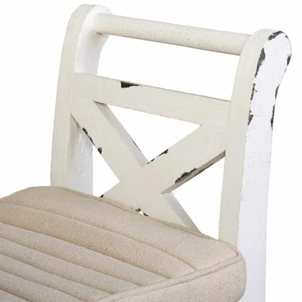 Taburete Alexandra House Living Balts Koks 33 x 73 x 72 cm