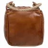 Durų sustojimas Alexandra House Living Medvilnė Oda 20 x 20 x 20 cm Ruda