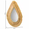Wall mirror Alexandra House Living Brown 80 x 3 x 62 cm Drop