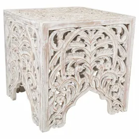 Centrinis stalas Alexandra House Living Balta Mango mediena 45 x 45 x 45 cm