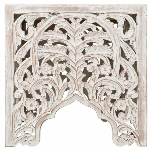 Кофейный столик Alexandra House Living Белый Древесина манго 45 x 45 x 45 cm