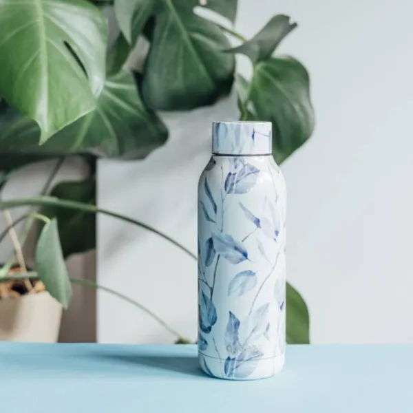 Quokka Solid - Stainless Steel Thermal Bottle 510 ml (Gray Bouquet)