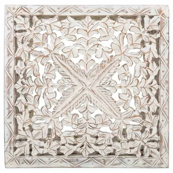 Кофейный столик Alexandra House Living Белый Древесина манго 45 x 45 x 45 cm