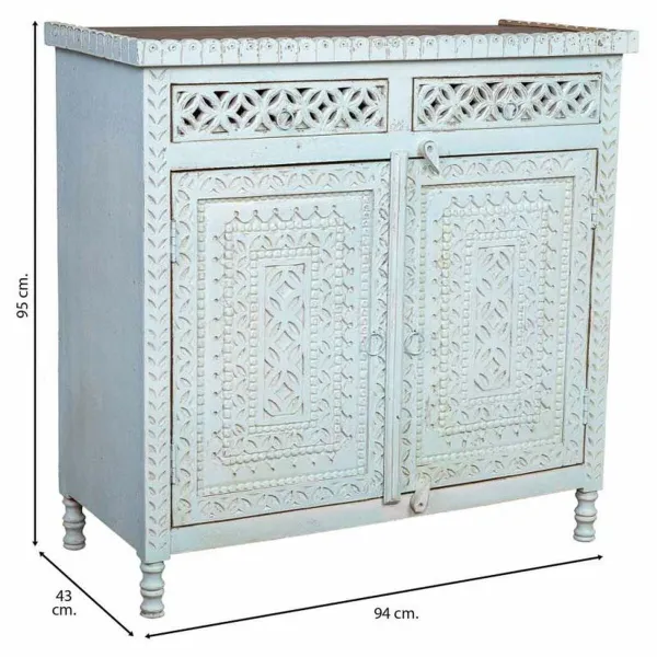 Мебель для прихожей Alexandra House Living Синий Коричневый 43 x 94 x 95 cm