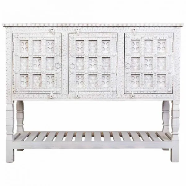 Устройство Alexandra House Living Белый Натуральный Древесина манго 42 x 130 x 101 cm