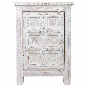 Ночной столик Alexandra House Living Белый Коричневый 40 x 53 x 73 cm