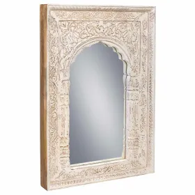 Wall mirror Alexandra House Living Cream 6 x 60 x 87 cm Rectangular